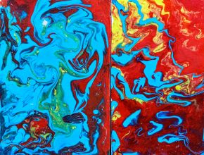 Acryl pouring